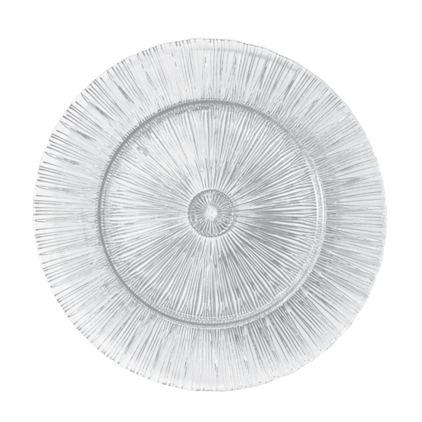 Charger Plate - Clear Glass Stellar